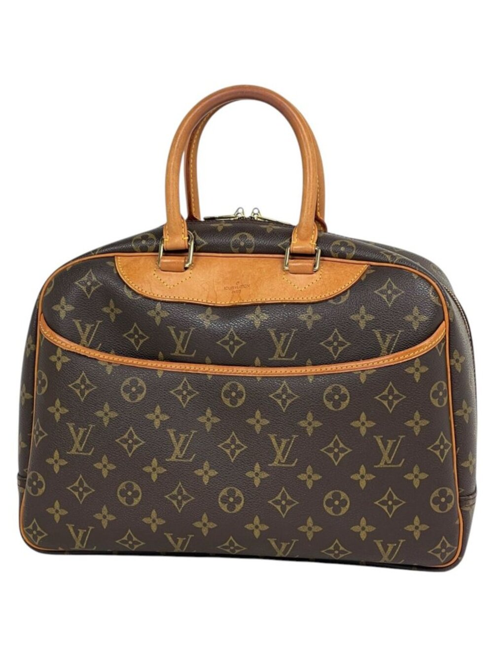 Louis Vuitton Deauville Handbag Monogram Brown